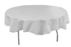 82"  Round Disposable Plastic Tablecloth