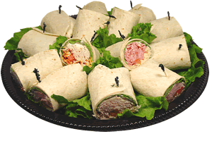 Wrap Platter - Regular (16 half wraps): Cleveland Catering, Cleveland ...